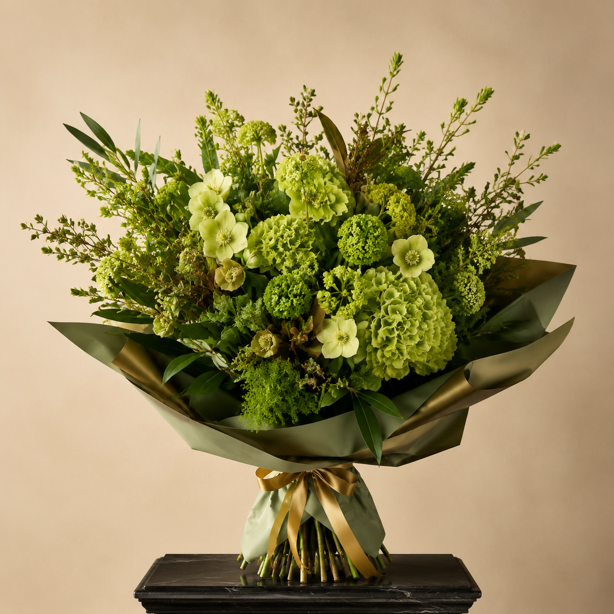 Bouquet premium vert — visuel de démonstration
